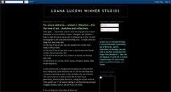 Desktop Screenshot of luanaluconiwinnerstudios.blogspot.com