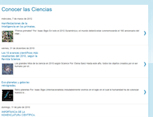 Tablet Screenshot of conocerlasciencias.blogspot.com