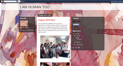 Desktop Screenshot of iamhumantoo-itsme.blogspot.com
