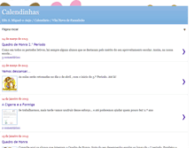 Tablet Screenshot of calendinhas.blogspot.com