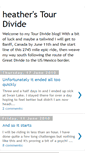 Mobile Screenshot of heathertourdivide.blogspot.com