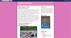 Desktop Screenshot of isthisblondeambition.blogspot.com