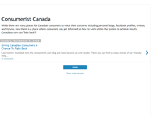 Tablet Screenshot of consumeristcanada.blogspot.com