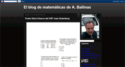 Desktop Screenshot of elblogdematamticas.blogspot.com