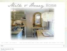 Tablet Screenshot of milkandhoneyhomestore.blogspot.com