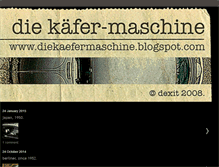 Tablet Screenshot of diekaefermaschine.blogspot.com