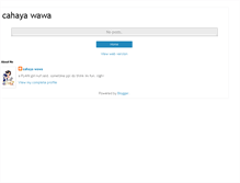 Tablet Screenshot of cahayawawa.blogspot.com