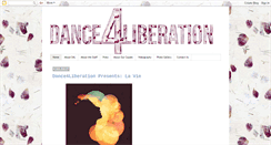 Desktop Screenshot of dance4liberation.blogspot.com