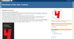 Desktop Screenshot of manifestoofthe21stcentury.blogspot.com