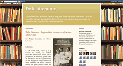 Desktop Screenshot of de-la-litterature0.blogspot.com