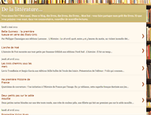 Tablet Screenshot of de-la-litterature0.blogspot.com