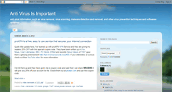 Desktop Screenshot of anti-virus-is-important.blogspot.com