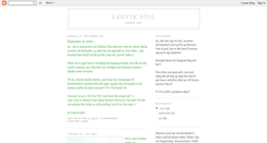 Desktop Screenshot of larvikstil.blogspot.com