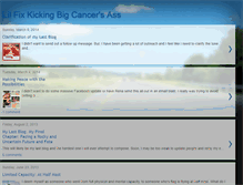 Tablet Screenshot of lilfixversuscancer.blogspot.com