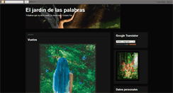 Desktop Screenshot of eljardindelaspalabras.blogspot.com