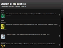 Tablet Screenshot of eljardindelaspalabras.blogspot.com