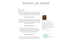 Desktop Screenshot of hvn-on-earth.blogspot.com