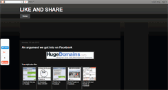 Desktop Screenshot of likeandshare.blogspot.com