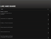 Tablet Screenshot of likeandshare.blogspot.com