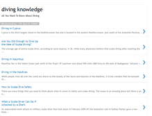 Tablet Screenshot of just-diving.blogspot.com
