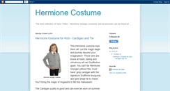 Desktop Screenshot of hermionecostume.blogspot.com