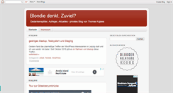 Desktop Screenshot of blondiedenkt.blogspot.com