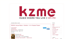 Desktop Screenshot of kzmeradio.blogspot.com