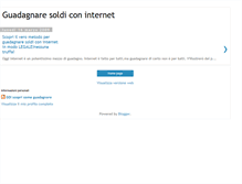 Tablet Screenshot of guadagnaresoldifcili.blogspot.com
