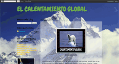 Desktop Screenshot of calentamientoglobaldb.blogspot.com