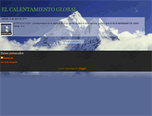 Tablet Screenshot of calentamientoglobaldb.blogspot.com
