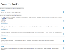 Tablet Screenshot of grupoinsetos.blogspot.com