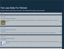 Tablet Screenshot of fatlossdietsforwomen.blogspot.com