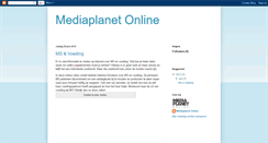 Desktop Screenshot of mediaplanetonline.blogspot.com