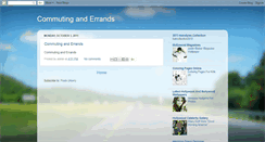 Desktop Screenshot of commutinganderrands.blogspot.com