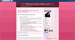 Desktop Screenshot of hacksbysanju.blogspot.com