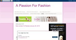 Desktop Screenshot of apassionforfaashion.blogspot.com