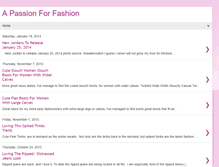 Tablet Screenshot of apassionforfaashion.blogspot.com