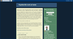 Desktop Screenshot of fayettevilleworkathome.blogspot.com