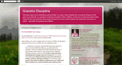 Desktop Screenshot of gracefuldiscipline.blogspot.com