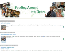 Tablet Screenshot of foodingaroundwithdebra.blogspot.com