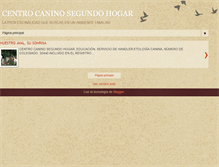 Tablet Screenshot of centrocaninosegundohogar.blogspot.com