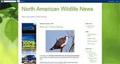 Desktop Screenshot of north-america-wildlife-news.blogspot.com