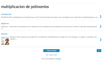 Tablet Screenshot of multiplicacionpolinomio.blogspot.com