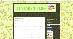 Desktop Screenshot of 18years2life.blogspot.com