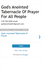 Mobile Screenshot of godsanointedtabernacle.blogspot.com