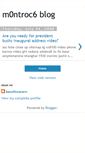 Mobile Screenshot of m0ntroc6.blogspot.com