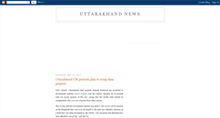 Desktop Screenshot of newsuttarakhand.blogspot.com