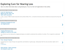 Tablet Screenshot of hearinglosscure.blogspot.com