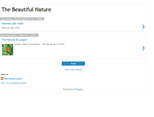 Tablet Screenshot of beauties-of-nature.blogspot.com