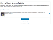 Tablet Screenshot of kamus-visual-definition.blogspot.com